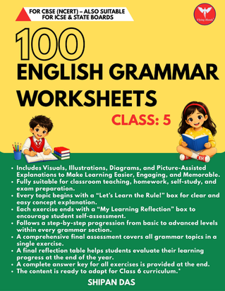 100 English Grammar Worksheets for Class 5